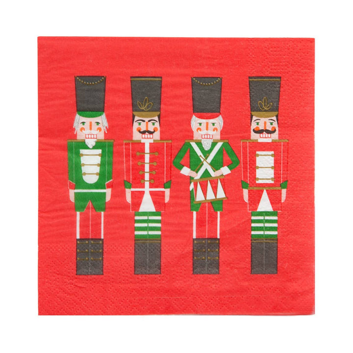 Nutcracker Christmas Napkins | 20 Pack | Table Gift |