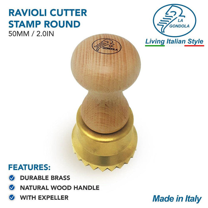 Round Ravioli Pasta Cutter,Ravioli Stamp  Festooned 50mm