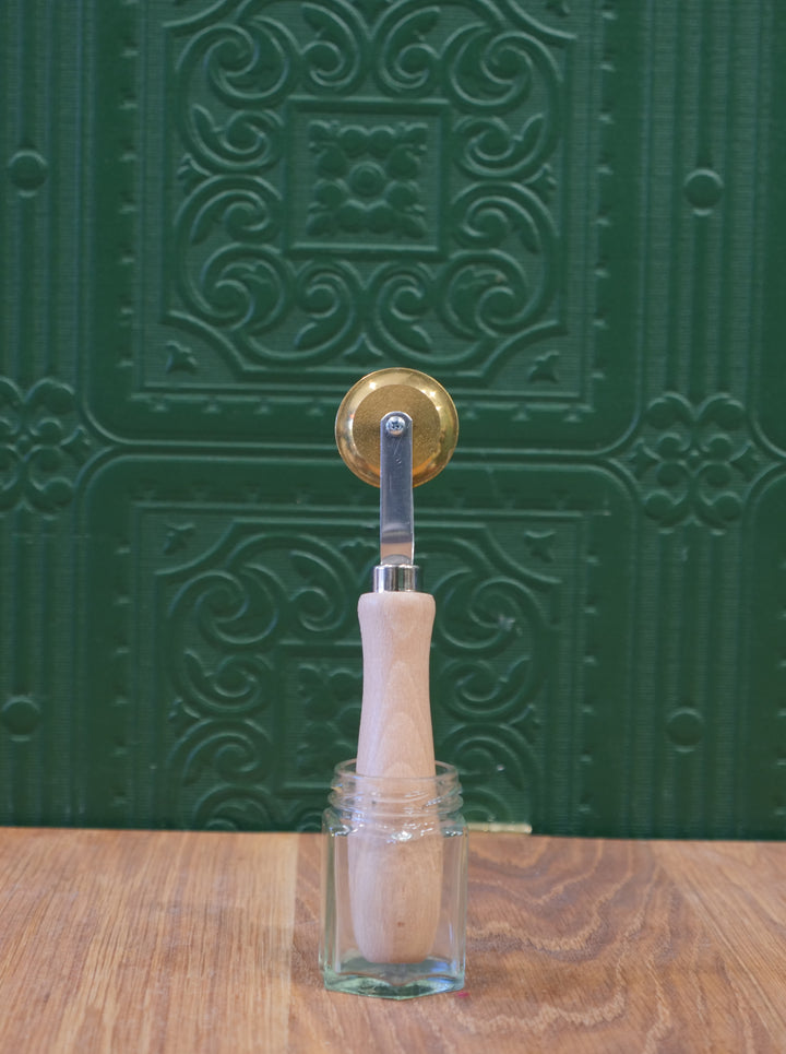 Spronella Brass Pastry Wheel Cutter – Smooth Blade