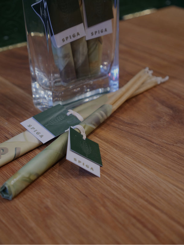 Natural Beeswax Candles – Set of 3