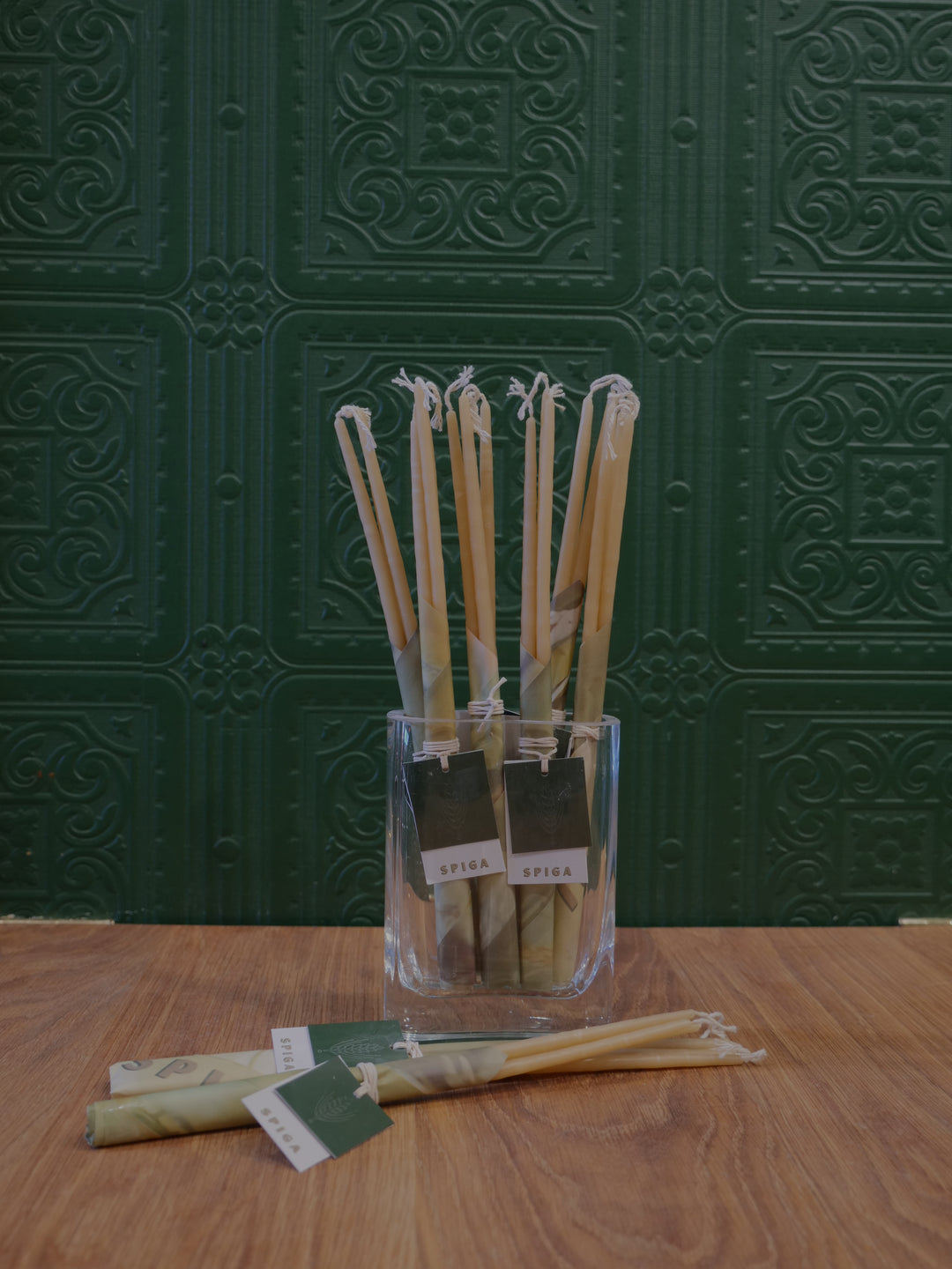 Natural Beeswax Candles – Set of 3