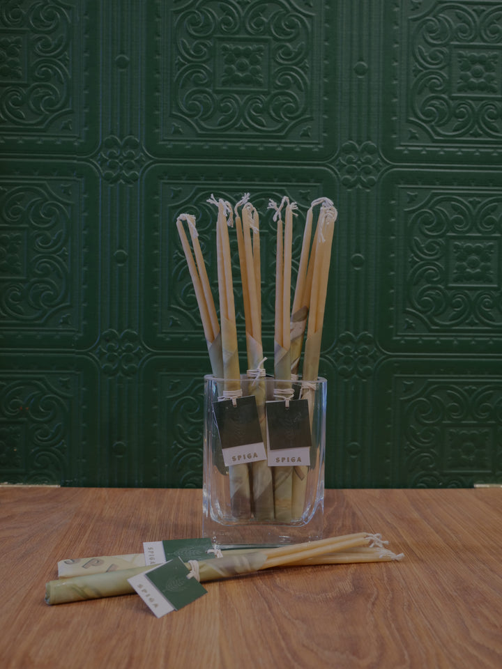Natural Beeswax Candles – Set of 3
