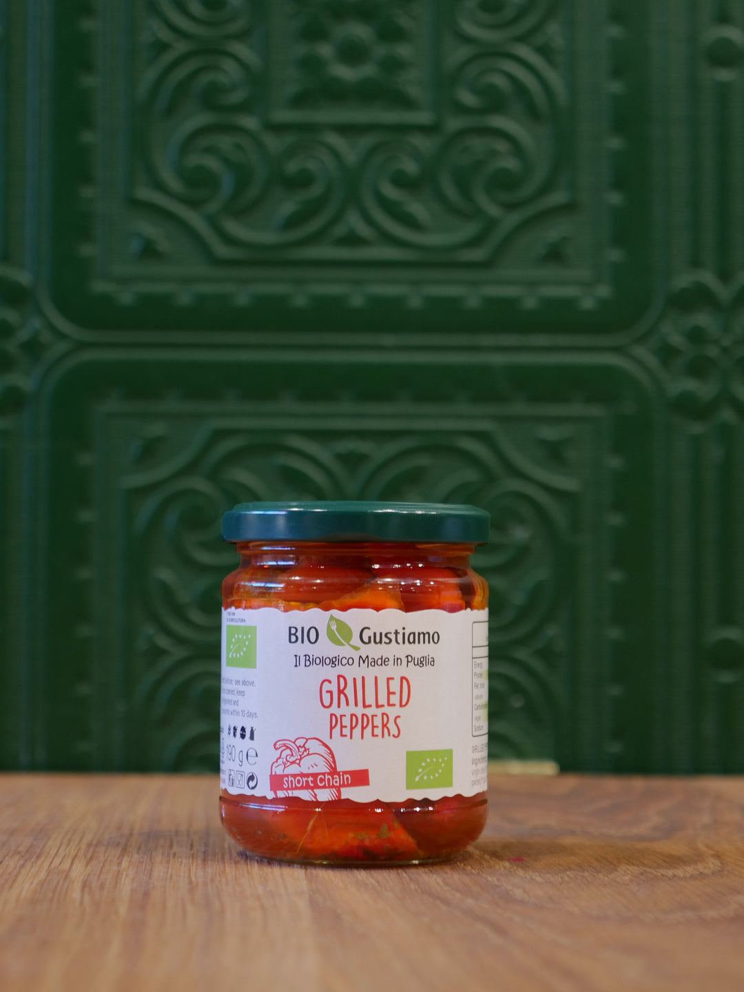 Organic Grilled Peppers in Oil