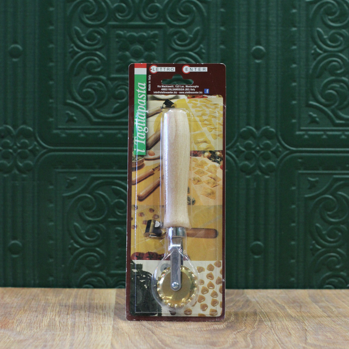 Spronella Brass Pastry Wheel Cutter – Zigzag Blade